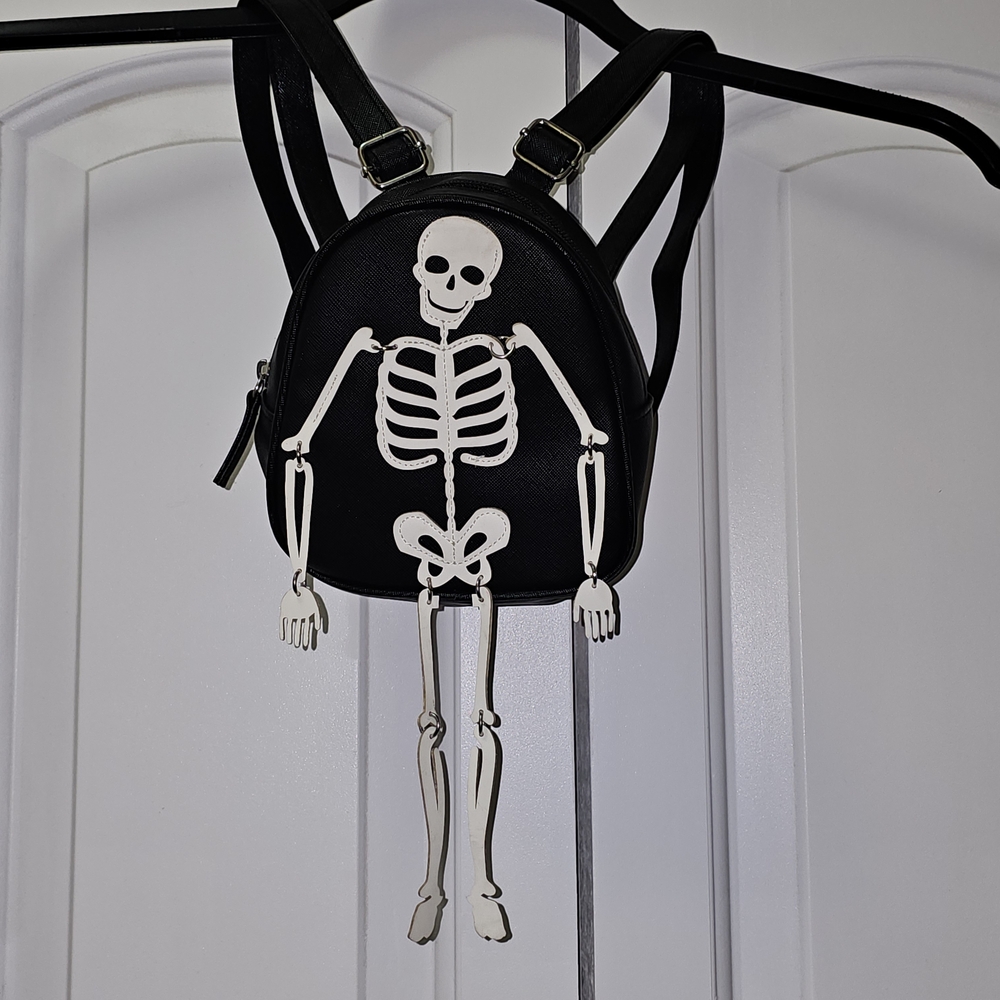 Bath & Body Works Black and White Skeleton Mini Bag